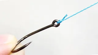 top 5 best fishing knots: how to tie a hook to a fishing line. 4k video