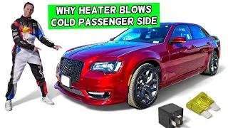 WHY HEATER BLOWS COLD PASSENGER SIDE DASH AIR VENT, HOT DRIVER SIDE CHRYSLER 300 2015 2016 2017 2018