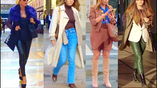 Street Style in MILAN AUTUMN/WINTER Beautiful Outfits in OCTOBER Fashion Style [4K Ultra HD]