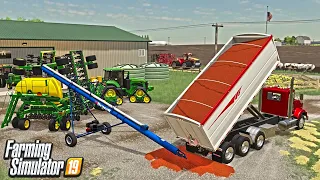 SPILLED SEED, NEW GRAIN TRUCK $350,000 & FAIRBANKS DEERE DEMO (IOWA ROLEPLAY) FARMING SIMULATOR 19