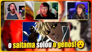 Vendo Saitama vs Genos😮🔥 | MULTI - REACTS | One Punch Man ep 5 (Dublado)