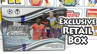*NEW* Opening Topps Stadium Club Chrome GIANT BOX | Exclusive GAME Retail Box