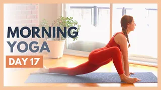 DAY 17: CENTER - 10 min Morning Yoga Stretch – Flexible Body Yoga Challenge