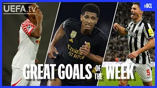 #UCL Great Goals Matchday 2 | Openda, Bellingham, Schär...