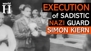DESERVED Execution of Simon Kiern - Nazi guard - Dachau concentration camp guard - WW2