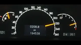 Разгон до 250 км час Mercedes S 500 W 220