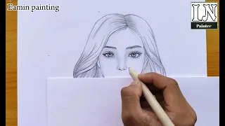 HOW to draw a cute girl || EASY to Draw - Eamin Painting