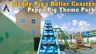Daddy Pig’s Roller Coaster Front-Row POV and Queue at Peppa Pig Theme Park in Florida