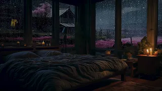ASMR | Night Rain Retreat: Chill Thunder Sounds for Relaxing Sleep, Study, and Meditation"