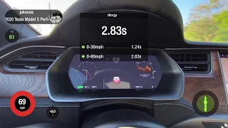 2020 Tesla Model S Performance 0-60mph Dragy Times - Full Self Driving Preview