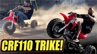 CRF110 Trike Full send!  + How to PRE ORDER our kit