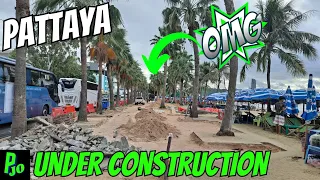 Pattaya Beach 28/Sep/2023 Construction zone!!!