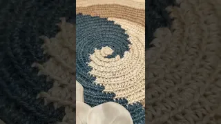 Коврик из джута крючком | Crochet jute rug