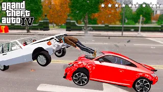 GTA 4 CAR CRASHES COMPILATION. Ep. 60 (Ragdolls, Crashes, Real Damage)