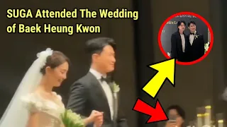 SUGA Attended The Wedding of Baek Heung Kwon - BTS 방탄소년단 2023