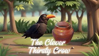 The Clever Thirsty Crow: A Tale of Determination | Moral Stories for Kids #kidsstory #thirstycrow