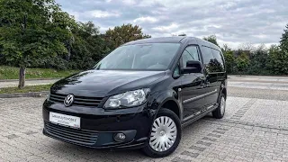 Осмотр Эксклюзивного Volkswagen Caddy Maxi Roncalli Edition 7 местный на красном салоне из Германии