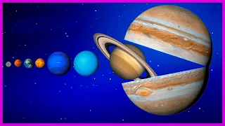 Hungry Planets | Funny Planet comparison Game | 8 Planets sizes