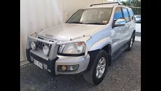 (SOLD) Automatic 4×4 8 Seat Toyota Landcruiser Prado GXL Review 2005 Silver