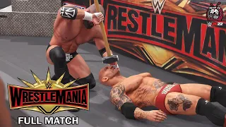 WWE 2K22 Triple H vs Batista | No Holds Barred Match | WrestleMania 35 Epic Gameplay!