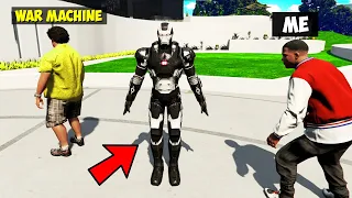 I Stole WAR MACHINE ARMOUR From WAR MACHINE in GTA 5!