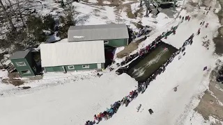 Pond Skimming at the Dartmouth Skiway