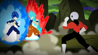 Goku and Vegeta vs Jiren II (Stick Nodes)