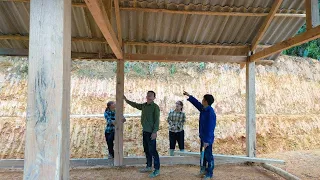 Luu and Linh, Came to help Phuc Sua, Finished the wooden house, In a new location