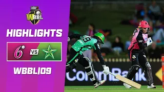 Sydney Sixers v Melbourne Stars | WBBL09