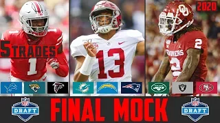 2020 NFL Mock Draft With TRADES | Final NFL Mock Draft