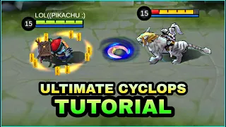 CYCLOPS ULTIMATE TUTORIAL | CYCLOPS BEST BUILD | MLBB