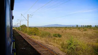 До Ужгорода вдоль границы | Участок Чоп - Ужгород из окна поезда