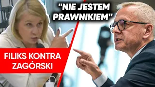 Filiks starła się z Zagórskim. Poczuł się jak na "egzaminie z prawa"