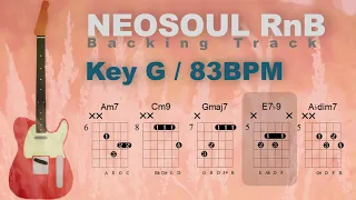 NeoSoul RnB Guitar Backing Track Jam in G 83bpm