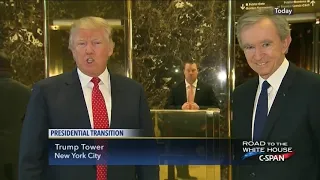 Remarks: Donald Trump Meets Bernard Arnault at Trump Tower - January 9, 2017