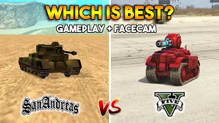 GTA 5 RC TANK  VS  GTA SAN ANDREAS RC TANK (WHICH IS BEST?) [Gameplay]