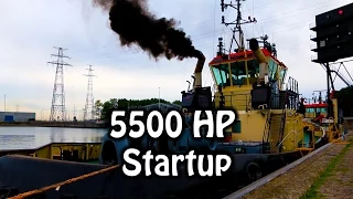 5500 HP Diesel Startup