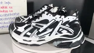 Balenciaga 7.0 Runner Mesh Rubber White Black Review from Topkickss