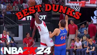 THE BEST DUNK ANIMATIONS ON NBA2K24 NEVER GET BLOCKED AGAIN!