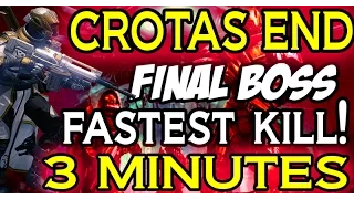 Destiny Fastest Crota Kill? "3:04" "How To Kill Crota Fast" Best Strategy "3 Minutes" 100% Legit