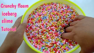 Cara membuat Rainbow crunchy floam slime
