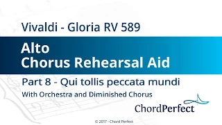 Vivaldi's Gloria Part 8 - Qui tollis peccata mundi - Alto Chorus Rehearsal Aid