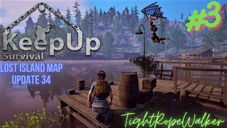 KeepUp Survival Lost Island Map #3🐘Gleitschirmfliegen und Fischerdorf🐘Update34 Koop Deutsch Survival