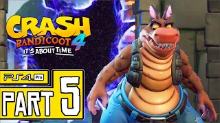 Crash Bandicoot 4: It’s About Time Walkthrough PART 5 (PS4 Pro) No Commentary @ 1440p (60ᶠᵖˢ) ✔