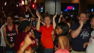 Fans celebrate Virginia winning national championship