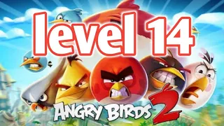 (ANGRY BIRDS 2)Game level 14 Finish.