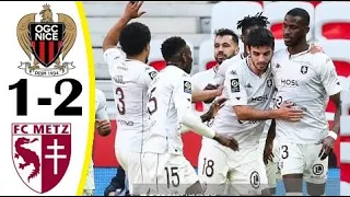 Nice vs Metz 1-2  Ligue 1 ● 21/02/2021 HD