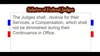 Salaries of Federal Judges