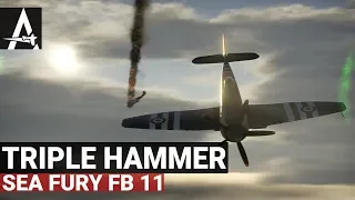 War Thunder Sea Fury FB 11 | Triple Hammerhead