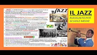 IL JAZZ riassunto semplice e veloce per scuola media (storia, stili, musicisti...)